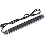 PDU-6P-2IEC Блок евророзеток для 19" шкафов