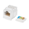 KJ-RJ45-Cat.6-Toolless Вставка Keystone Jack RJ-45(8P8C), категория 6, без инструмента белая