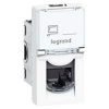 LEGRAND 076552 Модуль розетки компьютерной RJ-45, кат. 5e, FTP, 1М, белый, Mosaic