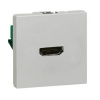 LEGRAND 079275 Модуль розетки HDMI, алюминиевый, Mosaic
