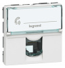 LEGRAND 078731 Модуль розетки RJ11, 4 контакта, 2М, белый, Mosaic