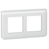 LEGRAND 078864 Декоративная рамка M45, 2Х2М, горизонтальная установка, белая, Mosaic Rеnovation