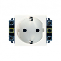 LEGRAND 077601 Модуль розетки 2К+3, 2М, немецкий стандарт (Schuko), проходной (в короб), с защитными шторками, Mosaic LEGRAND 077601 Модуль розетки 2К+3, 2М, немецкий стандарт (Schuko), проходной (в короб), с защитными шторками, Mosaic