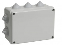 UKO10-240-195-090-K41-55 Коробка распаячная КМ41272 для открытой проводки 240х195х90 мм IP55 (кабельные вводы 5 шт) IEK UKO10-240-195-090-K41-55 Коробка распаячная КМ41272 для открытой проводки 240х195х90 мм IP55 (кабельные вводы 5 шт) IEK