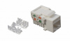 DR-5112 Розеточный модуль Keystone кат.5e, FTP, 1xRJ45, T568A/B, без инструмента, белый