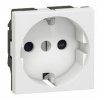 LEGRAND 077211 Модуль розетки 2К+3, немецкий стандарт (Schuko), без винтовых зажимов, белый, Mosaic
