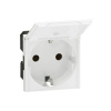 LEGRAND 077219 Модуль розетки 2К+3, немецкий стандарт (Schuko), с крышкой, Mosaic
