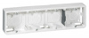 LEGRAND 080284 Коробка для накладного монтажа, горизонтальная, 10М, глубина 40 мм, белая, Mosaic (применяется с L/80254)