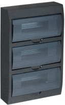 MKP12-N-36-41-K02 Корпус пластиковый навеснойЩРН-П-36 IP41 черный IEK